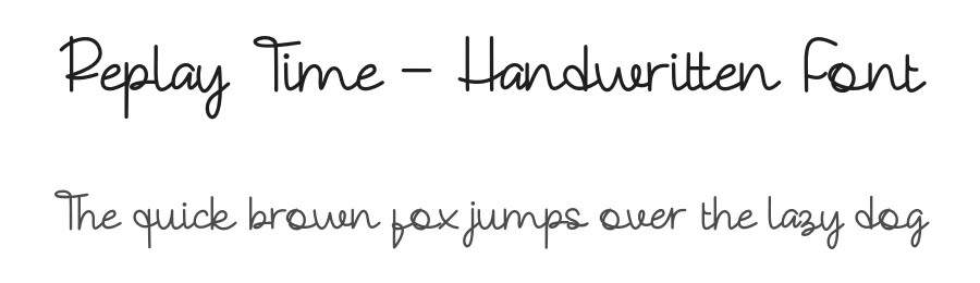 Replay Time – Handwritten Font by Alpaprana — Script Handwritten Font