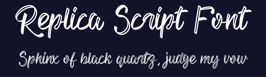 Replica Script Font by andikastudio — Script Handwritten Font — thumbnail 2