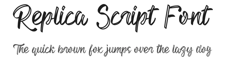 Replica Script Font by andikastudio — Script Handwritten Font