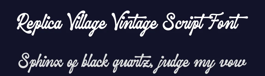 Replica Village Vintage Script Font by Denustudios — Decorative Font — thumbnail 2