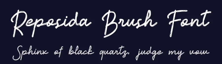 Reposida Brush Font by hishand studio — Script Handwritten Font — thumbnail 2