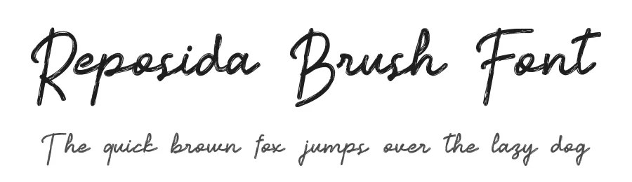 Reposida Brush Font by hishand studio — Script Handwritten Font