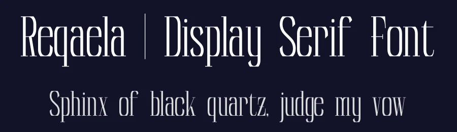 Reqaela | Display Serif Font by Gracetypestudio — Display Font — thumbnail 2
