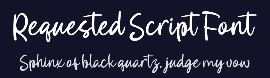 Requested Script Font by AmorfaType — Script Handwritten Font — thumbnail 2