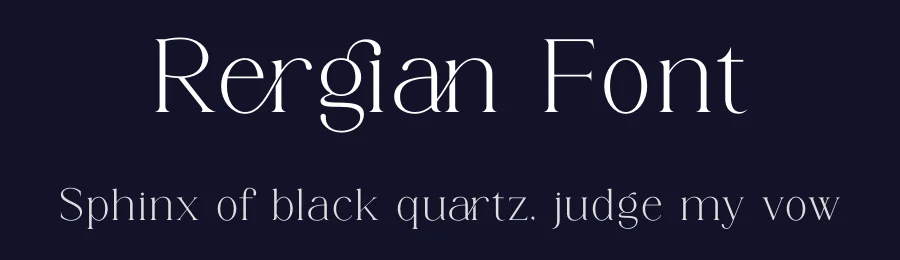 Rergian Font by Gridline Type — Serif Font — thumbnail 2