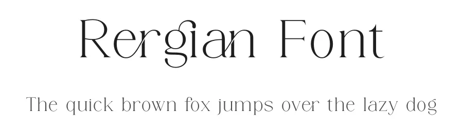 Rergian Font by Gridline Type — Serif Font