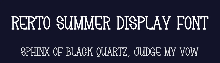 Rerto Summer Display Font by andikastudio — Display Font — thumbnail 2