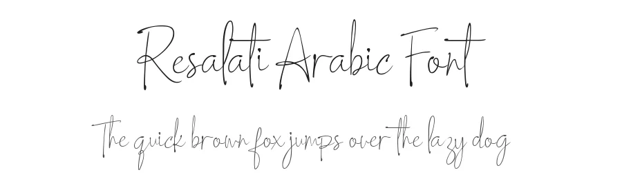 Resalati Arabic Font by namelatype — Script Handwritten Font