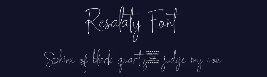Resalaty Font by namelatype — Script Handwritten Font — thumbnail 2
