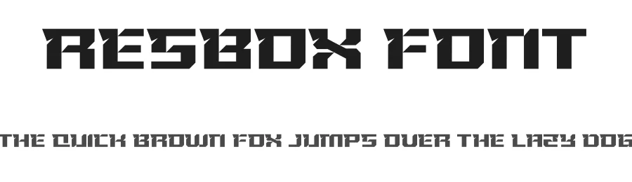 Resbox Font by vrozstudio โ Decorative Font