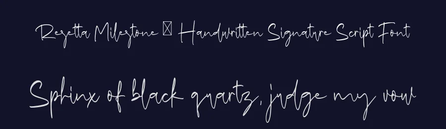 Resetta Milestone – Handwritten Signature Script Font by afkaristudio — Script Handwritten Font — thumbnail 2