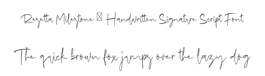 Resetta Milestone – Handwritten Signature Script Font by afkaristudio — Script Handwritten Font