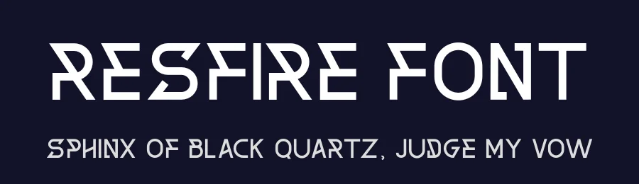 Resfire Font by Vultype Co. — Display Font — thumbnail 2