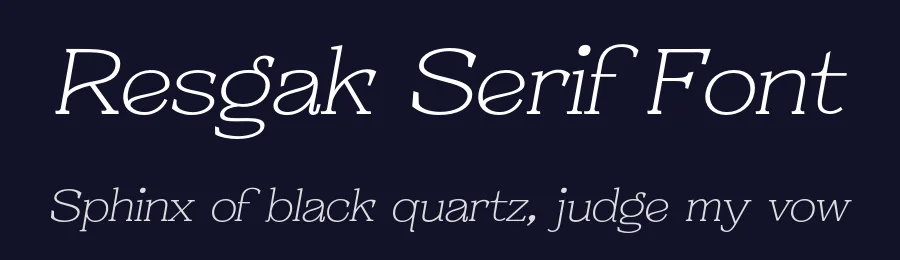 Resgak Serif Font by Kulokale — Serif Font — thumbnail 2