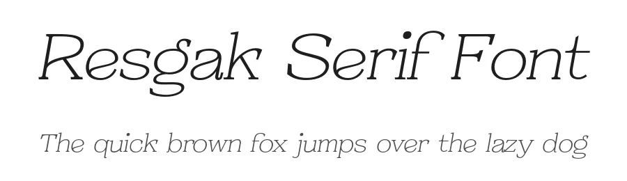 Resgak Serif Font by Kulokale — Serif Font