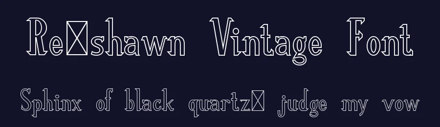 Re’shawn Vintage Font by edricstudio — Serif Font — thumbnail 2