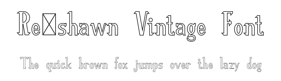 Reβshawn Vintage Font by edricstudio β Serif Font