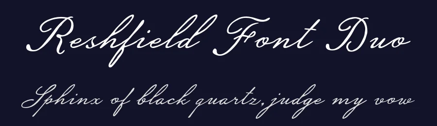 Reshfield Font Duo by ekobimantara — Script Handwritten Font — thumbnail 2