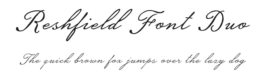 Reshfield Font Duo by ekobimantara β Script Handwritten Font