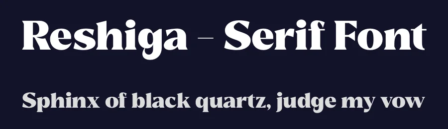 Reshiga – Serif Font by limitype — Serif Font — thumbnail 2