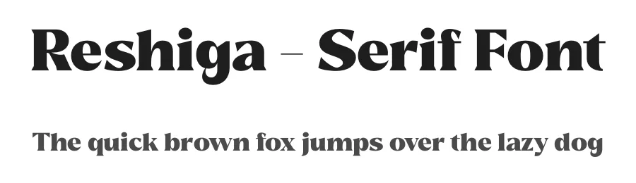 Reshiga – Serif Font by limitype — Serif Font