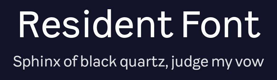 Resident Font by Fenotype — Display Font — thumbnail 2