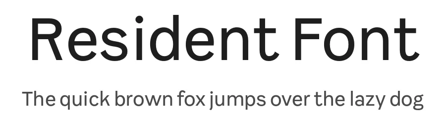 Resident Font by Fenotype — Display Font