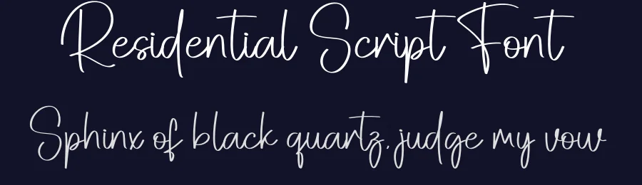 Residential Script Font by creativeletter — Script Handwritten Font — thumbnail 2