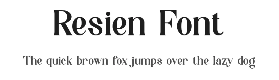 Resien Font by ErmediaStudio — Serif Font