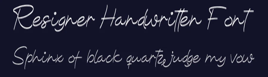 Resigner Handwritten Font by andikastudio — Script Handwritten Font — thumbnail 2