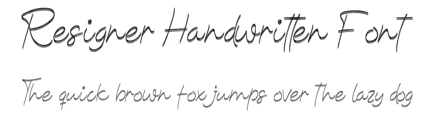 Resigner Handwritten Font by andikastudio — Script Handwritten Font