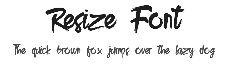 Resize Font by sizimon — Script Handwritten Font