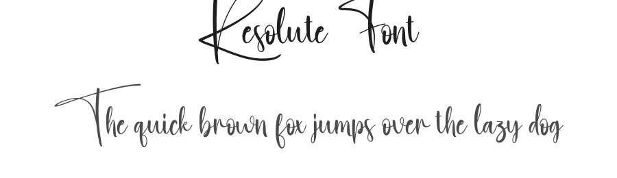 Resolute Font by creativeletter — Script Handwritten Font