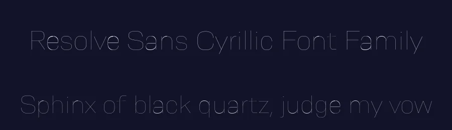 Resolve Sans Cyrillic Font Family by Fenotype — Sans Serif Font — thumbnail 2