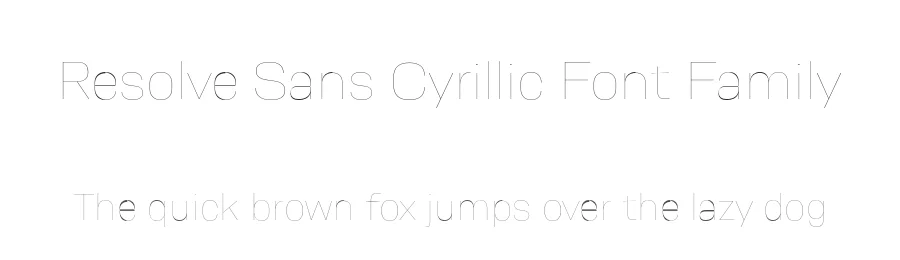 Resolve Sans Cyrillic Font Family by Fenotype β Sans Serif Font