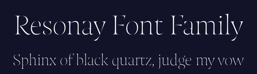 Resonay Font Family by TypeMates — Serif Font — thumbnail 2