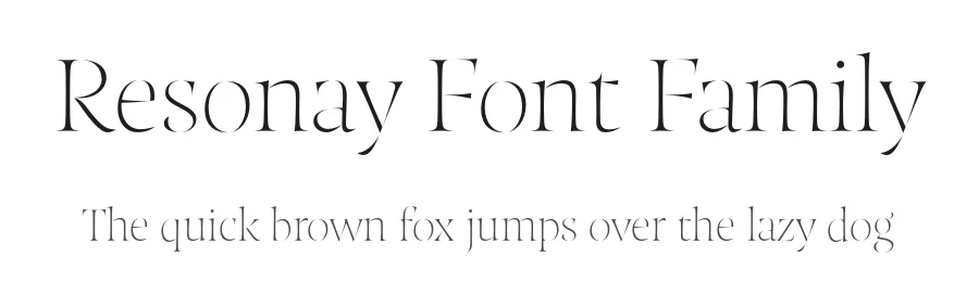 Resonay Font Family by TypeMates — Serif Font