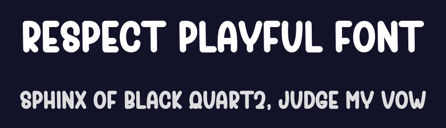 Respect Playful Font by freshtypeink — Display Font — thumbnail 2
