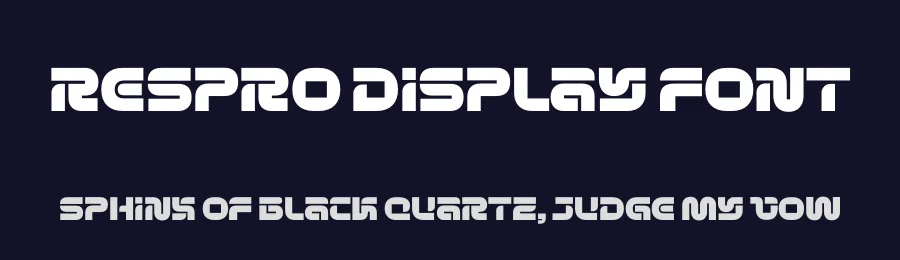Respro Display Font by limitype — Display Font — thumbnail 2