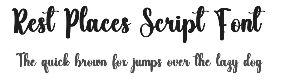 Rest Places Script Font by inermediaSTUDIO — Script Handwritten Font