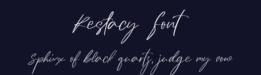 Restacy Font by Rantautype — Script Handwritten Font — thumbnail 2