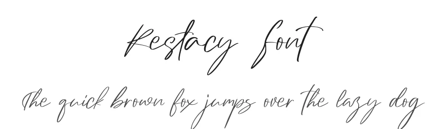 Restacy Font by Rantautype — Script Handwritten Font