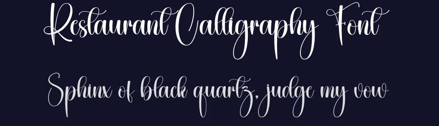 Restaurant Calligraphy Font by creativeletter — Script Handwritten Font — thumbnail 2