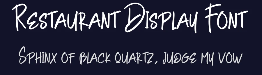 Restaurant Display Font by creativeletter — Decorative Font — thumbnail 2