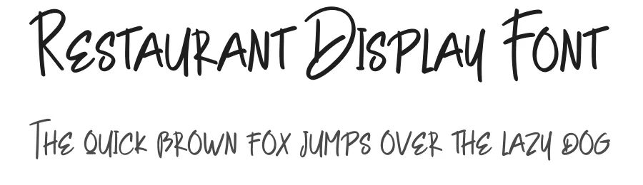 Restaurant Display Font by creativeletter — Decorative Font