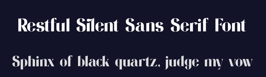 Restful Silent Sans Serif Font by timelesstype.co — Sans Serif Font — thumbnail 2