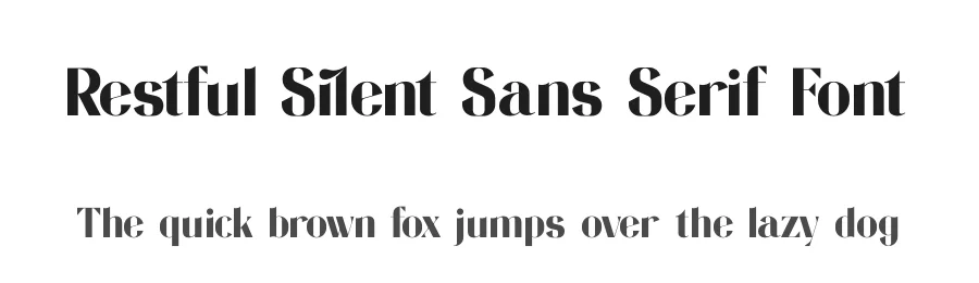 Restful Silent Sans Serif Font by timelesstype.co — Sans Serif Font