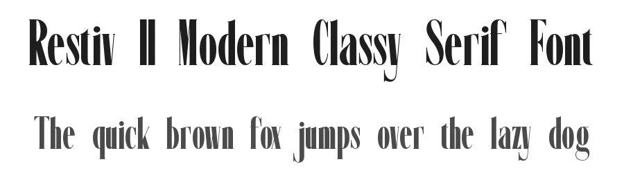 Restiv || Modern Classy Serif Font by ErmediaStudio — Display Font