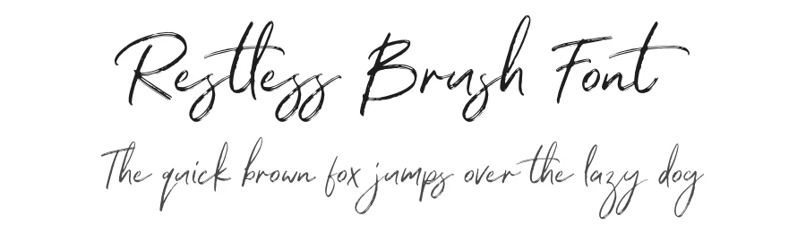 Restless Brush Font by Hustle Supply Co — Script Handwritten Font