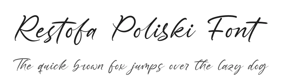 Restofa Poliski Font by stylishtype.co — Script Handwritten Font